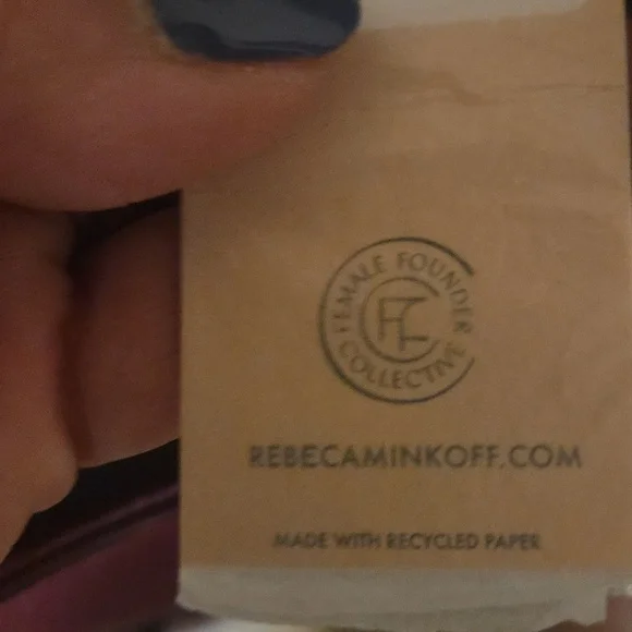 Rebecca Minkoff Burgundy Bucket Tote Bag - Picture 4 of 8